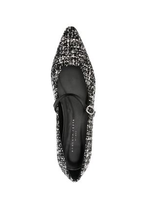 Black tweed Icaro ballet flats ROBERTO FESTA | ICARONERO